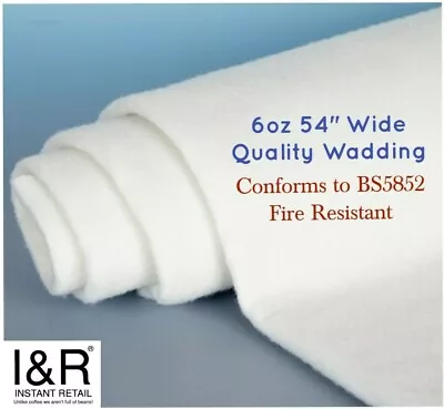 £1.50 • Buy Dacron 6oz EXTRA WIDE 54  Polyester Wadding Padding Quilt Batting Crafts Repair