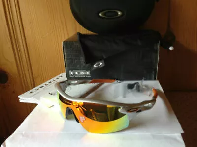 NEW Oakley - Radarlock Pitch AF - Silverlight / Fire Iridium Polarized OO9207-04 • $189.95