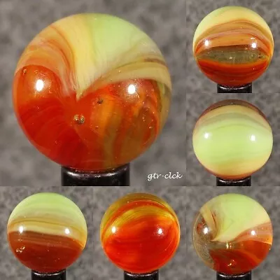 One Beautiful Vintage Master Marble Sunburst Tiger Eye .. 5/8  .. #0421j • $6.50