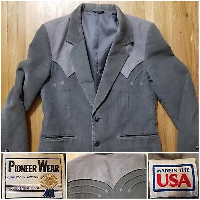 Vintage 70s Mens Sz 40 Western PIONEER WEAR Blazer Cowboy Rockabilly Jacket USA • $49.99