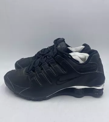 RARE Nike Shox NZ PRM Triple Black Chrome Men’s Shoes Size 9.5 536184-001 • $90