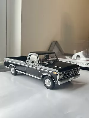 1:18 Scale Greenlight 1973 Ford F100 Truck Pickup Black Custom Diecast Model Car • $170