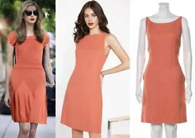 Chanel Vintage 1994 Barbie Orange Mini Backless Dress 38 40 42 6 8 10 Vtg M L • $489