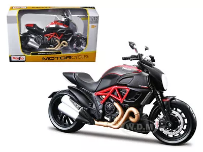 Ducati Diavel Red & Carbon Black 1/12 Diecast Motorcycle Model By Maisto 31196 • $12.99