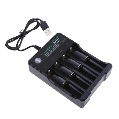 4-Slots Universal Battery Charger For 10440/14500/16340/17500/17670/18350 • £8.47