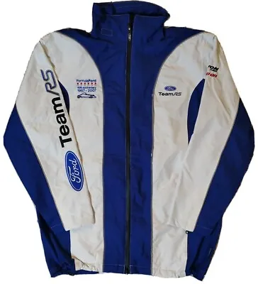 £99.95 • Buy Ford Team RS Rain Jacket Mens Medium White Blue Nylon Formula Ford 40th Annivers