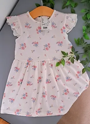 £2.50 • Buy Baby Girl 12-18 Months BNWT H&M Soft Floral Dress