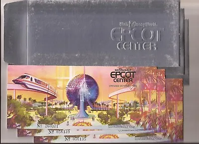 1982 Wdw Epcot Center Opening Day Commemorative Disney Ticket In Embossed Sleeve • $12.99