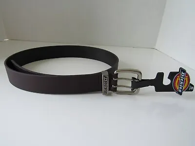 Dickies Perforated Leather Double Prong Belt Brown S 30-32 Nwt • $16.99