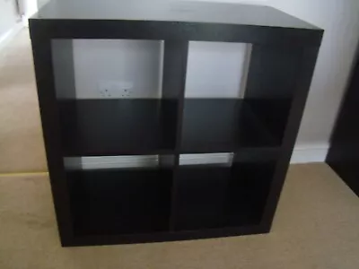 Ikea Expedit (kallax) 4 Cube Storage Unit In Brown-black • £16