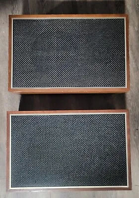 RARE Vintage 60s Set Of 2 4 QUADRAPHONIC Wood Wooden Speakers! RCA Plug JAPAN • $500