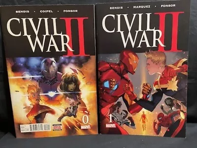 Civil War II Complete Set All 9 Issues 0 1 2 3 4 5 6 7 8 Bendis Marvel 2016 • $37.99