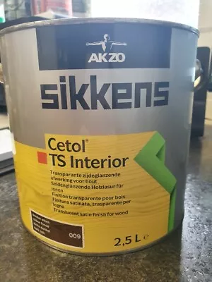 £24.99 • Buy Sikkens Cetol TS Interior Woodstain - 009 - Dark Oak - 2.5L - Satin 