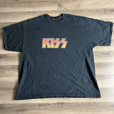 Kiss Band T Shirt Mens Fits XXL 2005 Catalog Ltd Rock Music Metal Black Gene Y2K • $17.95