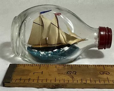 Vintage Bluenose Mini Ship In A Bottle Made In England 3.5  L • $25