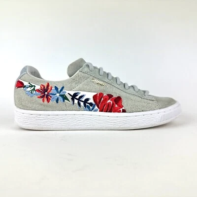 $40 • Buy Puma Suede Hyper Embellished Women's Sneakers Shoes Casual Grey Sz US6 UK3.5 E36