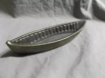 $14.99 • Buy Vintage Antique Cast Brass Bronze Mini Canoe Open Salt Paperweight Cigar Rest?