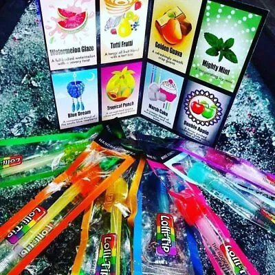 £14.47 • Buy 8 Hard Candy LolliTips Hookah Hand Dipped Mouth Lolli-Tips Mix Flavors Tips