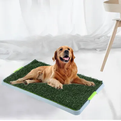 £23.95 • Buy Large Pet Dog Toilet Mat Indoor Restroom Training Grass Potty Pad Loo Tray Pad
