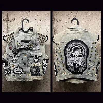 New Custom Studded Punk Vest. Misfits Hellraiser Horror Vest! • $150