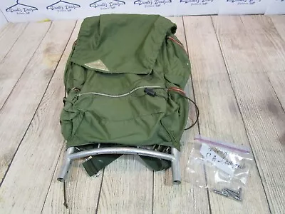 VTG Kelty Pack Metal Aluminum External Frame Camping Hiking Backpack Green • $69.99