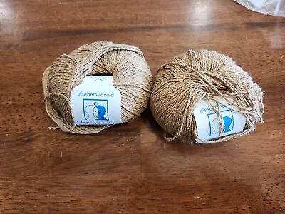 Lot Of 2 Elsebeth Lavold Hempathy 34% Hemp 41% Cotton #03 Brown • $14