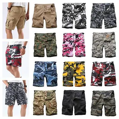 Mens Casual Street Cargo Shorts Army Military BDU Camo Shorts Work Shorts • $29.99