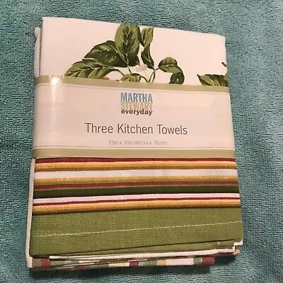 Vintage Martha Stewart Everyday Kitchen Towel Set Of 3 • $10.50