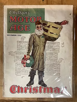 Vintage December 1952 - Chilton’s MOTOR AGE Magazine - Christmas Perks! • $9.50