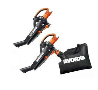 $59.40 • Buy WG505 Worx TRIVAC 12 Amp 3-In-1 Electric Blower/Mulcher/Vacuum