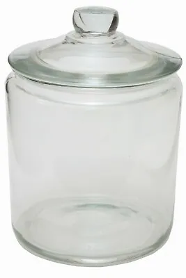 £21.99 • Buy Large 6l Glass Biscotti Jar / Cookie Jar / Sweet Jar For Snacks & Biscuits W/lid