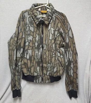 Vintage Cabela Whitetail Cloathing Jacket Men XL Wool Camo Goretex Trebark USA • $70