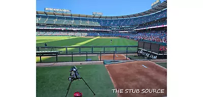 2 NY Mets Vs Los Angeles Angels Tickets 8/3 1st ROW Left Field Pavilion 259 • $99.99