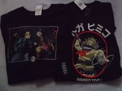 Demon Slayer And MHA Himiko Toga Men's T-Shirt Bundle Of 2 Size XXL/2XL *New* • $14.99