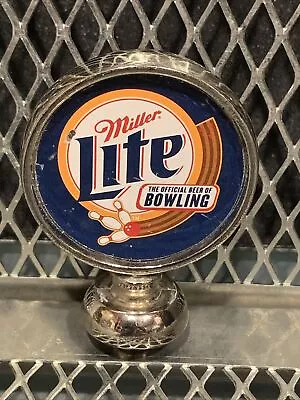 MILLER LITE The Official Beer Of Bowling ~ BEER TAP HANDLE - TOPPER • $17.99