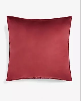 M&s T47 1103 Medium Red Velvet Cushion & Cushion  Cover New Without Tags 1 Size • £11.99