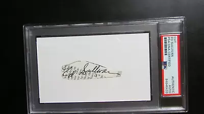 Ed Sullivan Signed Cut PSA/DNA Certified Encapsulated • $325