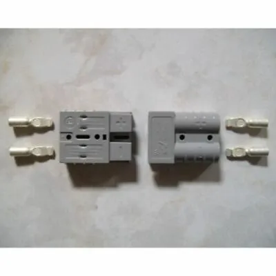 Authentic Anderson SB50 Connector Kit Gray  6 AWG 2 Housings 4 Contacts • $12.95