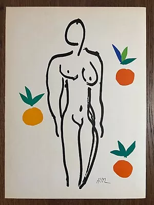 Henri Matisse  Nu Aux Oranges  Original 1958 Mourlot Lithograph Plate Signed • $599