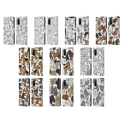 Head Case Designs Dog Breed Patterns 4 Leather Book Case For Samsung Phones 1 • $19.95