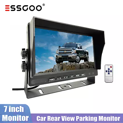 ESSGOO 7 Inch LCD Car Monitor Screen For Rear View Reverse Backup Camera Truck • $48.59