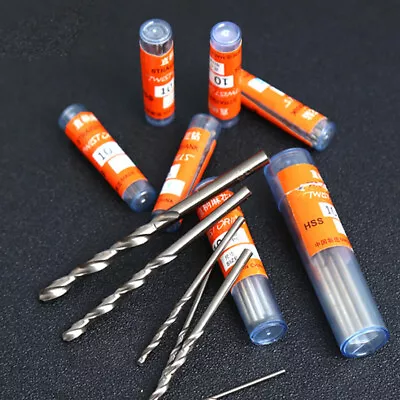 100 Pcs 0.5mm-3.0mm Mini Drill Micro HSS Straight Shank Twist Drill For Dremel • $2.93