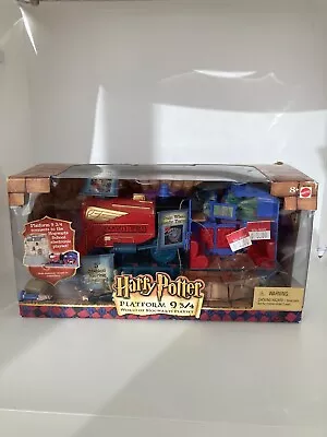 $49.99 • Buy HARRY POTTER Platform 9 3/4 World OF Hogwarts MATTEL Playset Vintage 2001 New.