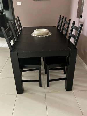 $106 • Buy 6 Seater Dining Table And Chairs