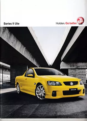 2010 HOLDEN VE SERIES II COMMODORE UTE Prestige 34p Brochure SS SV8 REDLINE • $34.95