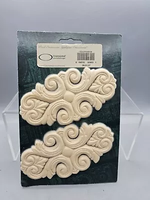 Ornamental Wood Moulding Onlay Furniture Applique' USA Sealed On Card Set 2 • $9.99