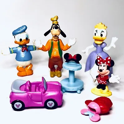 Disney Toy Lot Minnie Mouse Daisy Duck & Friends Mini Figures Car & Accessories • $6.50