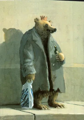 Michael Sowa Artist Bear In Berlin 5215 Inkognito Vintage Postcard 4544 • $6.99