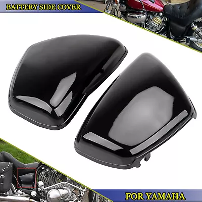 Motorcycle Gloss Black Battery Side Cover For Yamaha Virago 750 1000 700 1100 US • $25.98