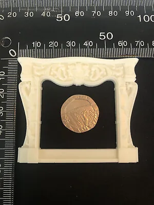 £3.99 • Buy Dolls House Miniature Lounge Dining Resin Fireplace Surround